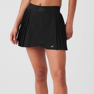 Alo Black Aces Tennis Skirt